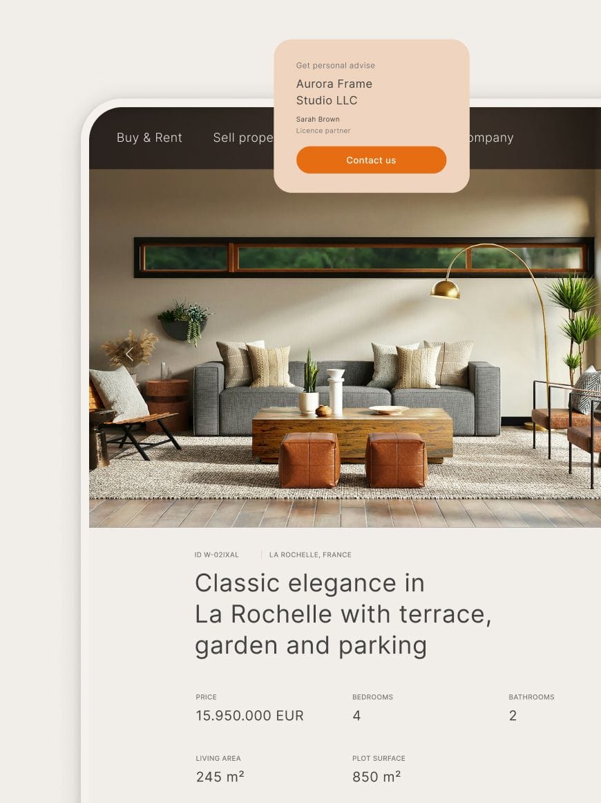 real estate property listing design