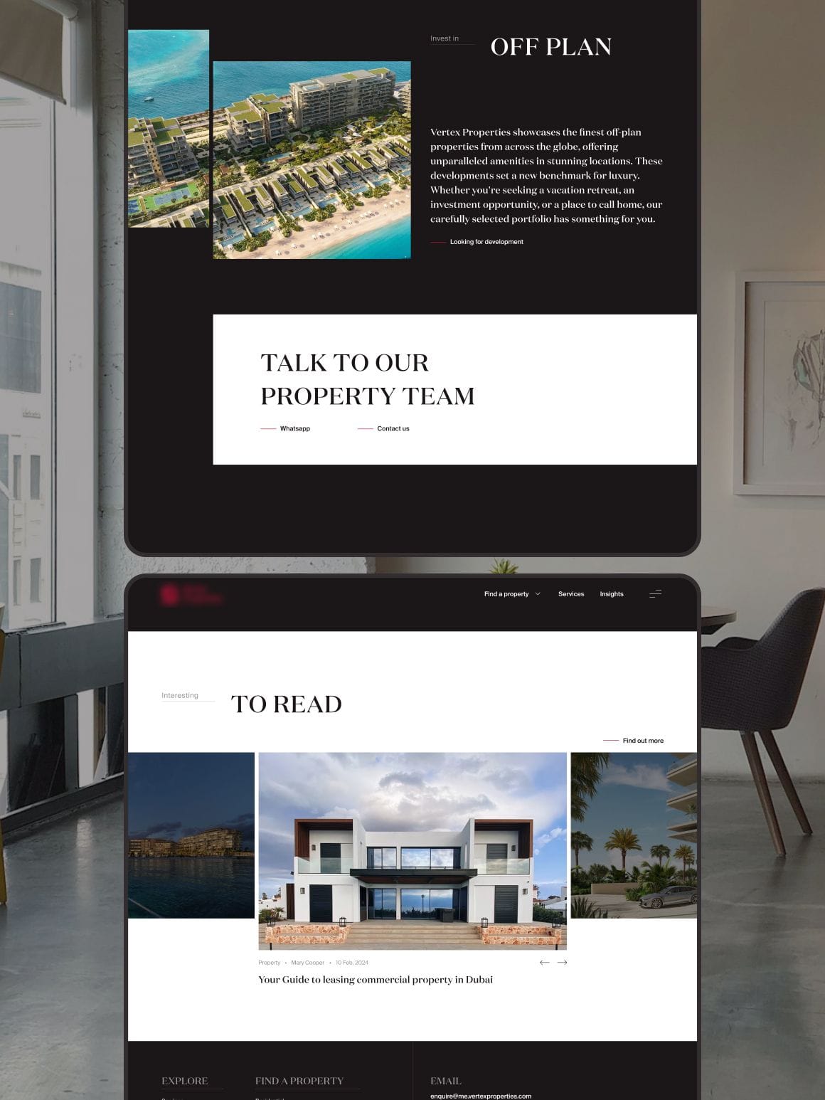 real estate web platform