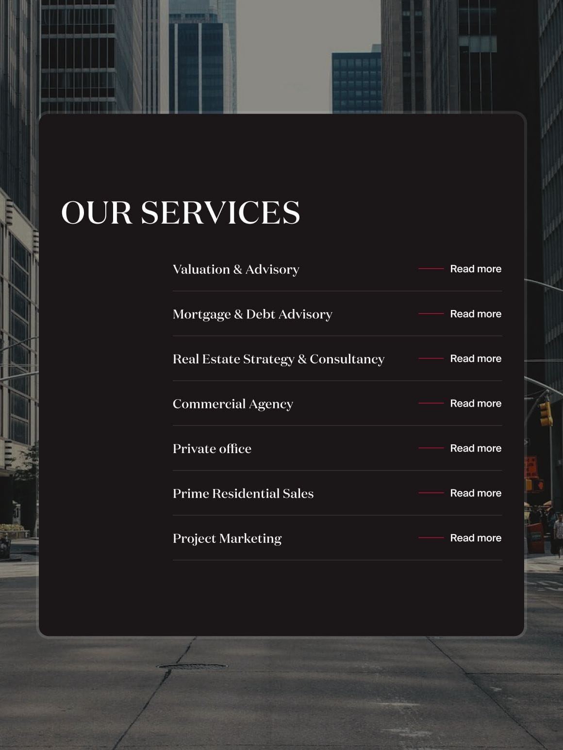 real estate platform services list
